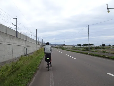 八雲から函館 63.0km地点
