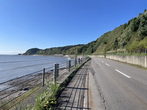 函館から木古内 15.3km地点