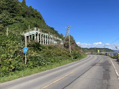 函館から木古内 17.0km地点
