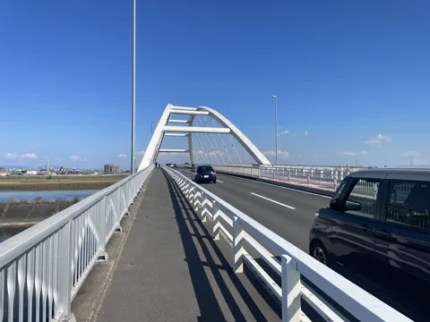 岐阜羽島から桑名・熱田 名古屋市港区七島