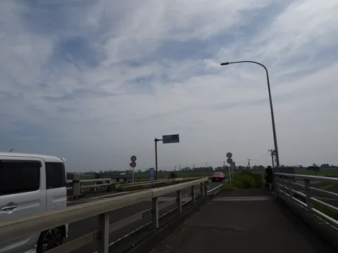 鳥の海から仙台空港 岩沼市寺島