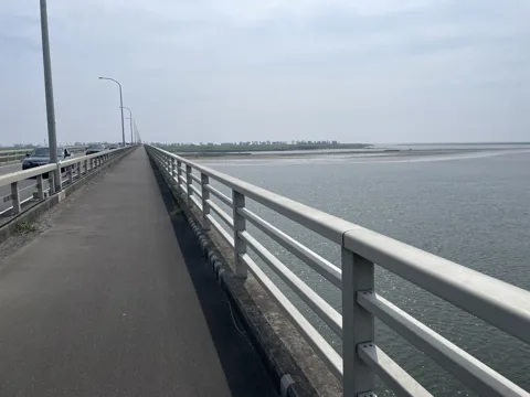 鳥の海から仙台空港 4.9km地点