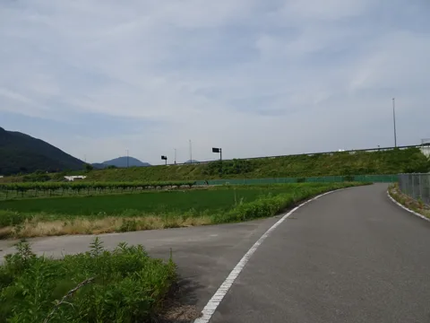 二本松から飯坂温泉 34.0km地点