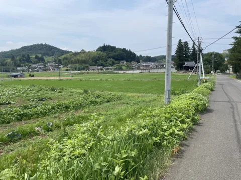 二本松から飯坂温泉 15.0km地点