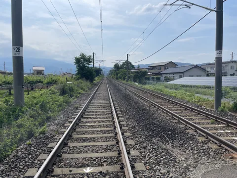 二本松から飯坂温泉 福島市下野寺
