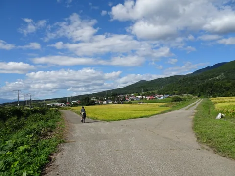 磐梯町駅から会津若松 4.0km地点