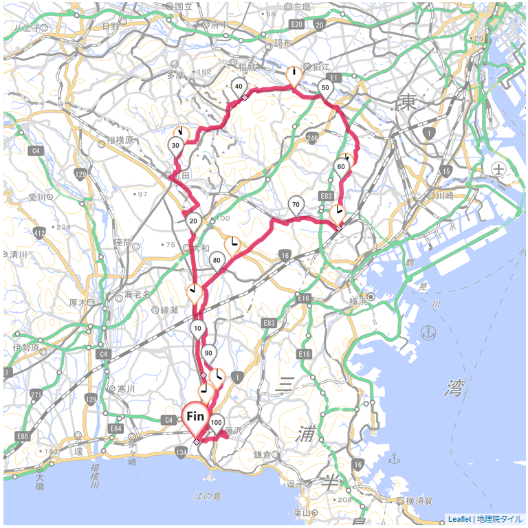 向ヶ丘遊園・新横浜本鵠沼,本鵠沼,サイクリング,地図,記録,自転車