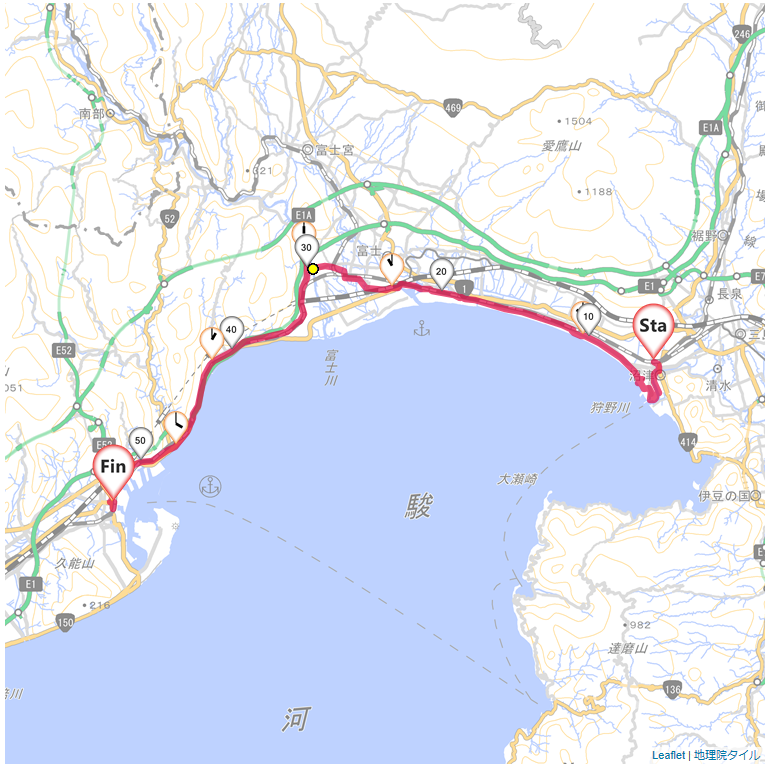 01/05 沼津から富士川橋を渡り清水へ