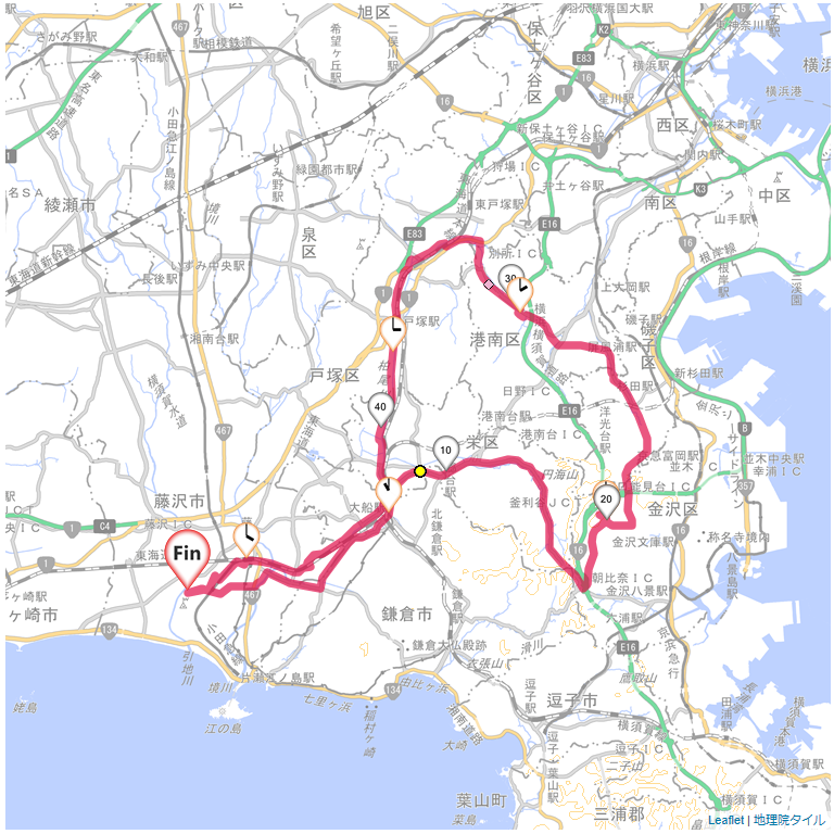 金沢動物園藤沢市本鵠沼,本鵠沼,サイクリング,地図,記録,自転車