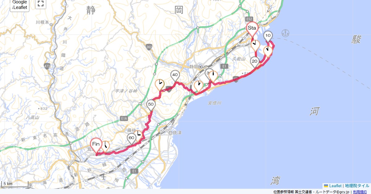 03/12/7 清水から宇津ノ谷峠で島田へ