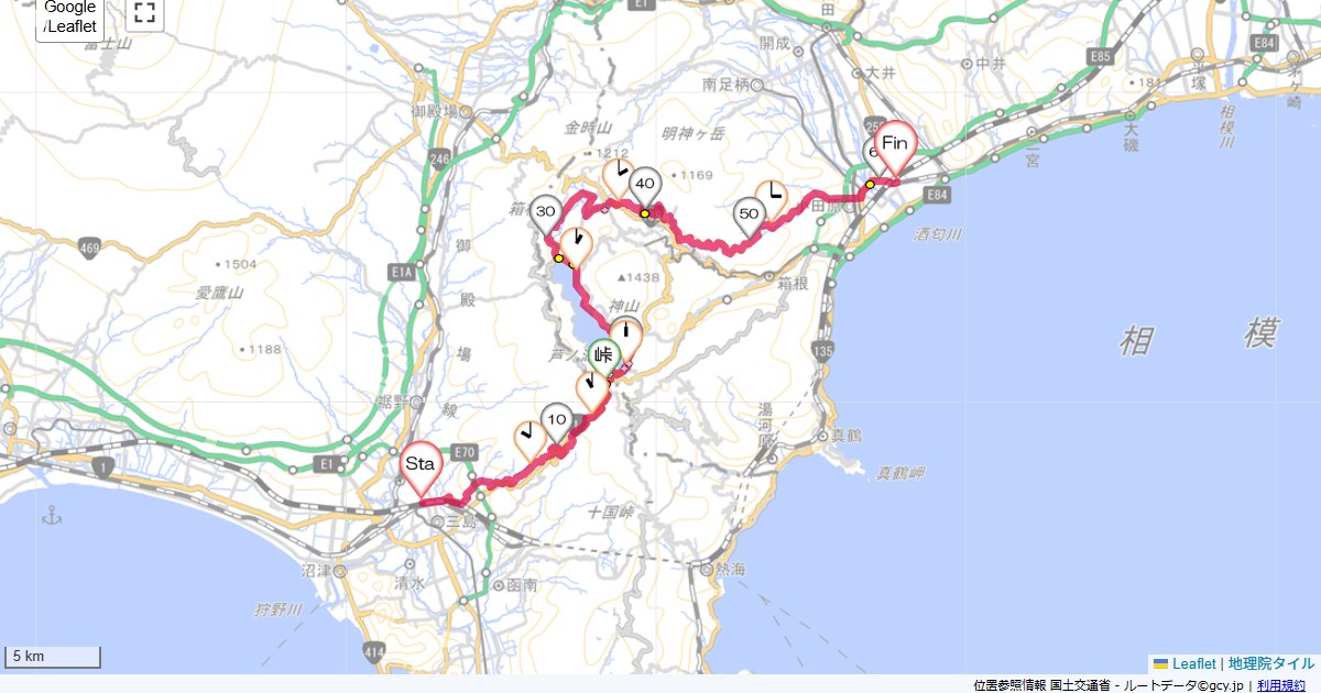 04/18 三島から箱根・芦ノ湖、足柄林道