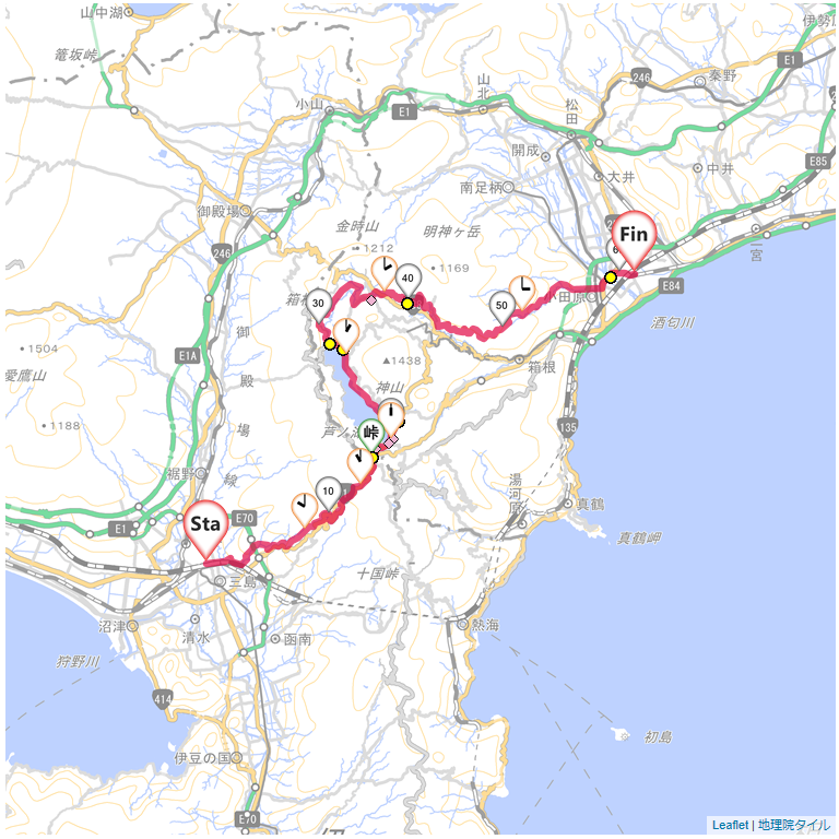 04/18 三島から箱根・芦ノ湖、足柄林道