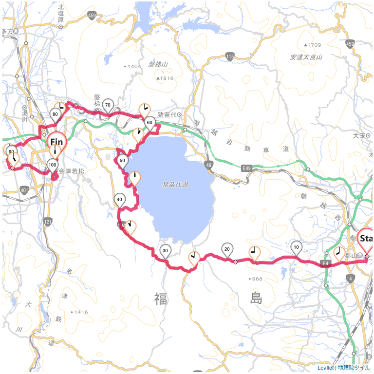 05/03 三森峠、猪苗代湖