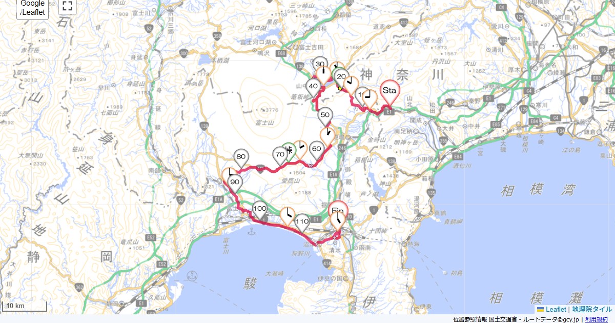 05/08 明神峠・三国峠・山中湖・富士裾野