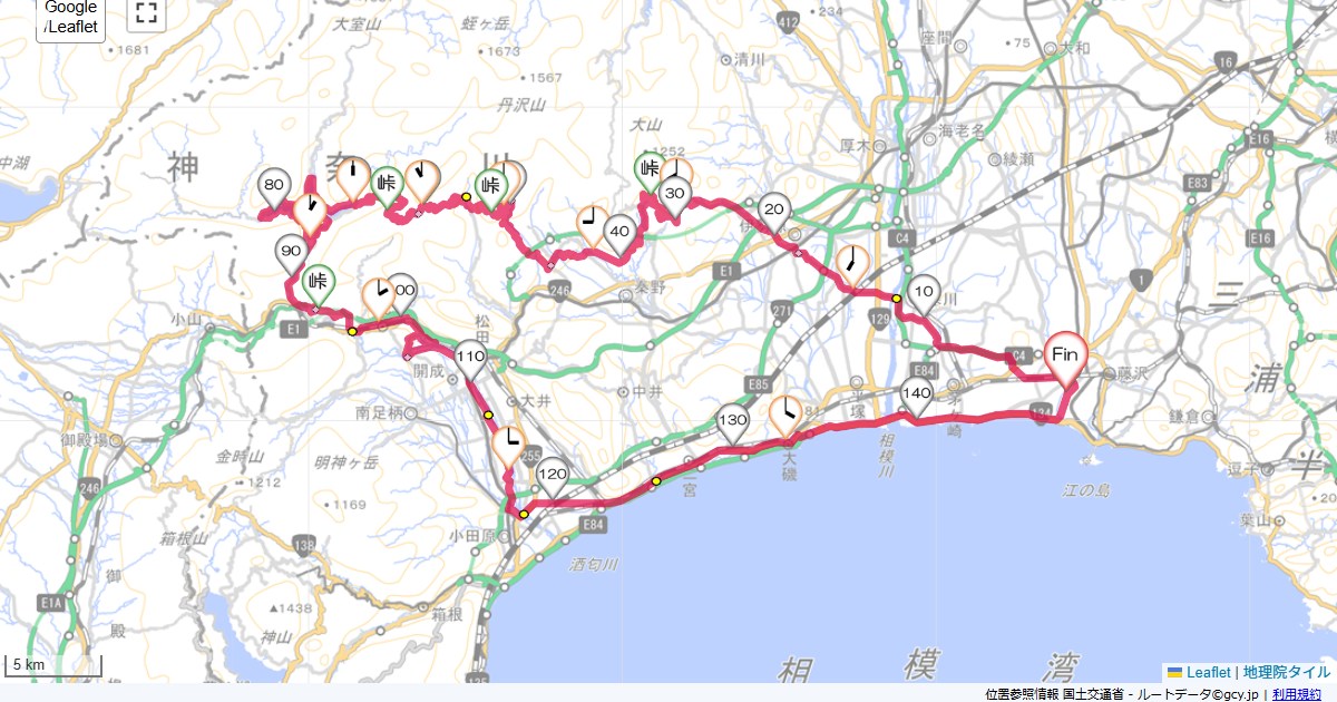 11/28 三廻部林道、丹沢湖、都夫良野