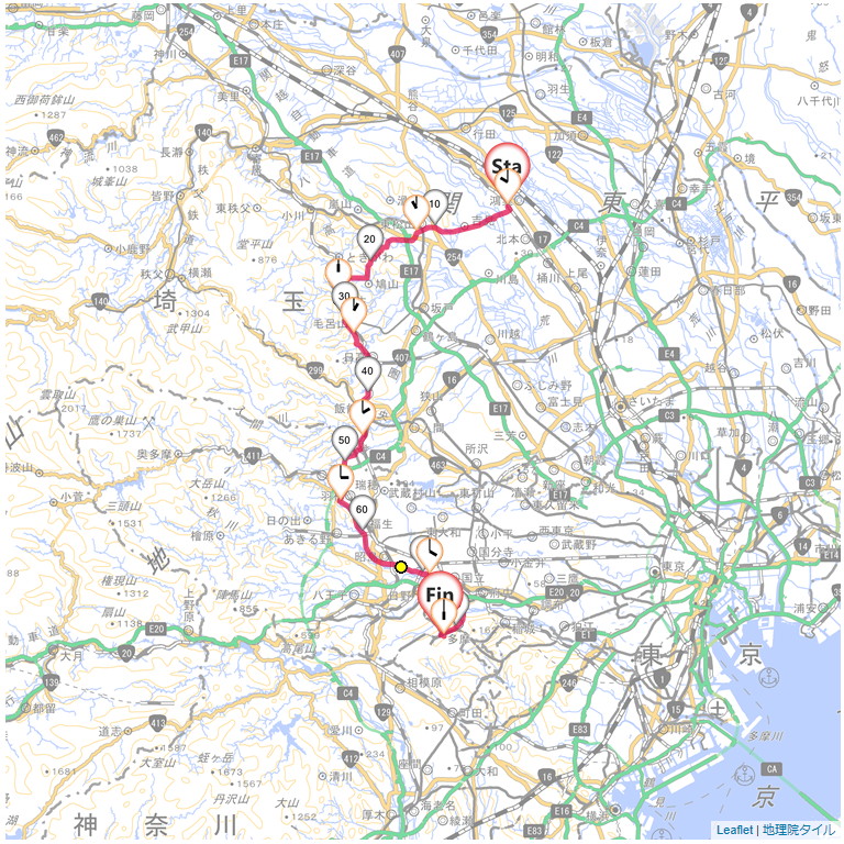12/11 鴻巣から比企丘陵・多摩サイ
