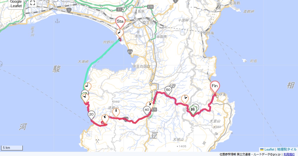 05/9/11 伊豆半島横断