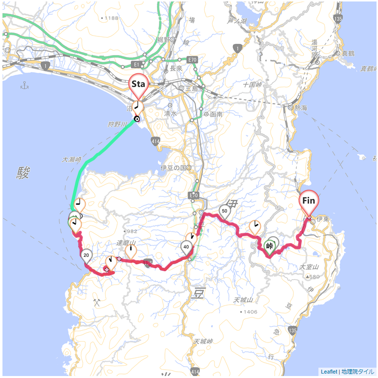 05/9/11 伊豆半島横断