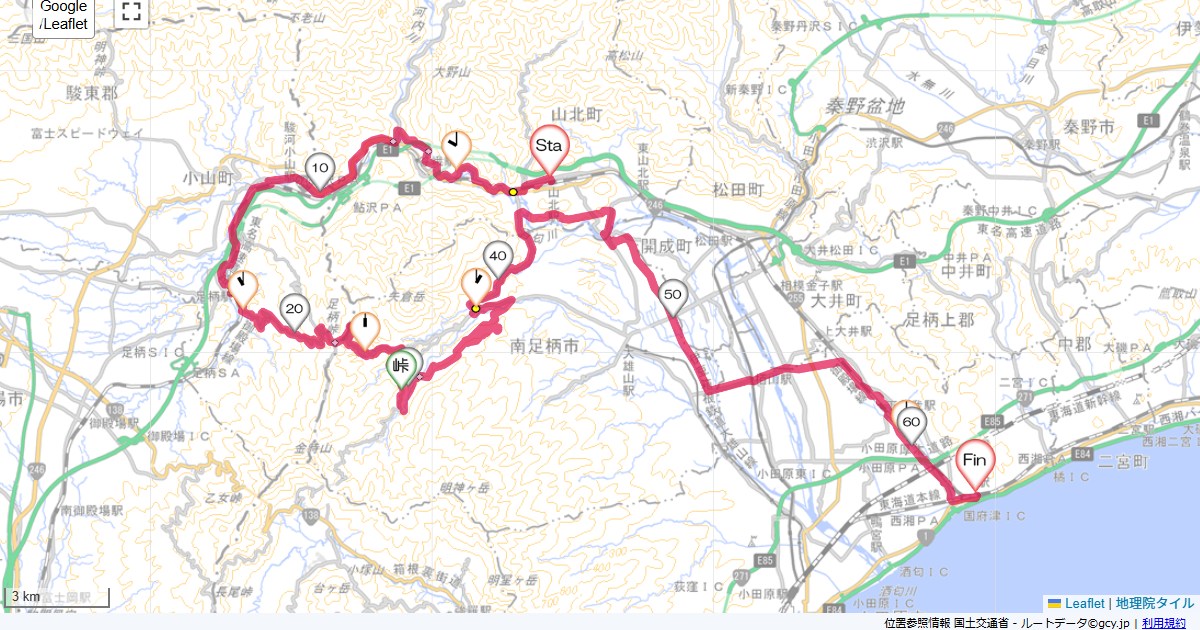11/23 足柄峠・明神林道