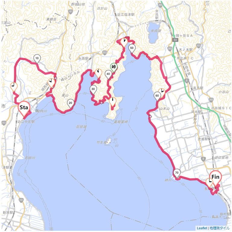 04/09 マキノから奥琵琶湖を巡り長浜まで