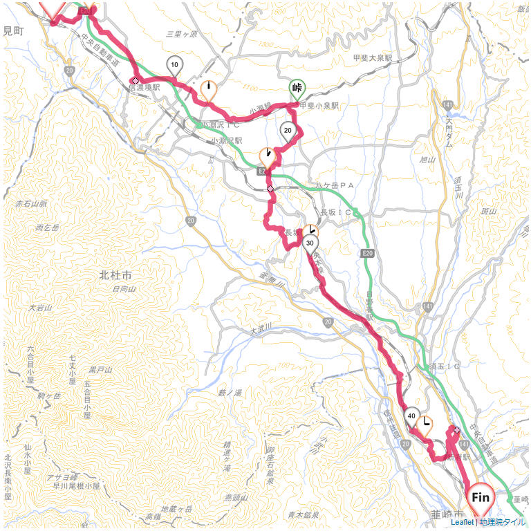 04/22 富士見から八ヶ岳山麓、新府桃源郷
