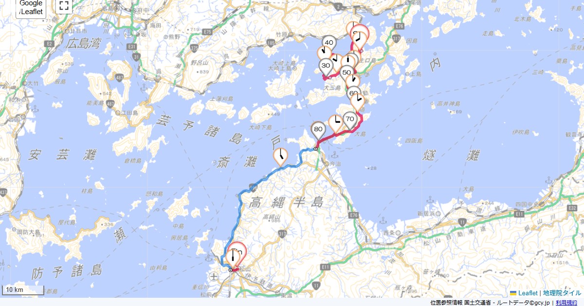 06/5/3 高根島、大三島周回としまなみ海道