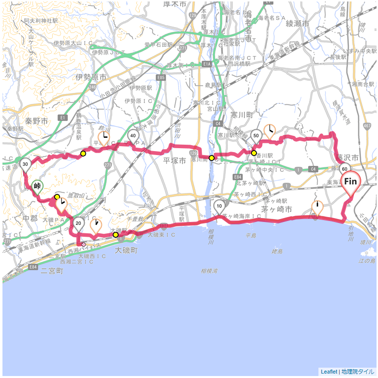 05/28 大磯・七国峠・金目川