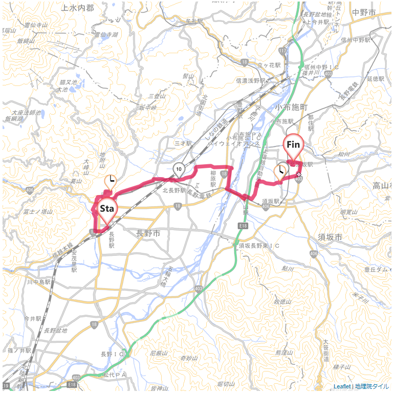 11/03 長野から北須坂