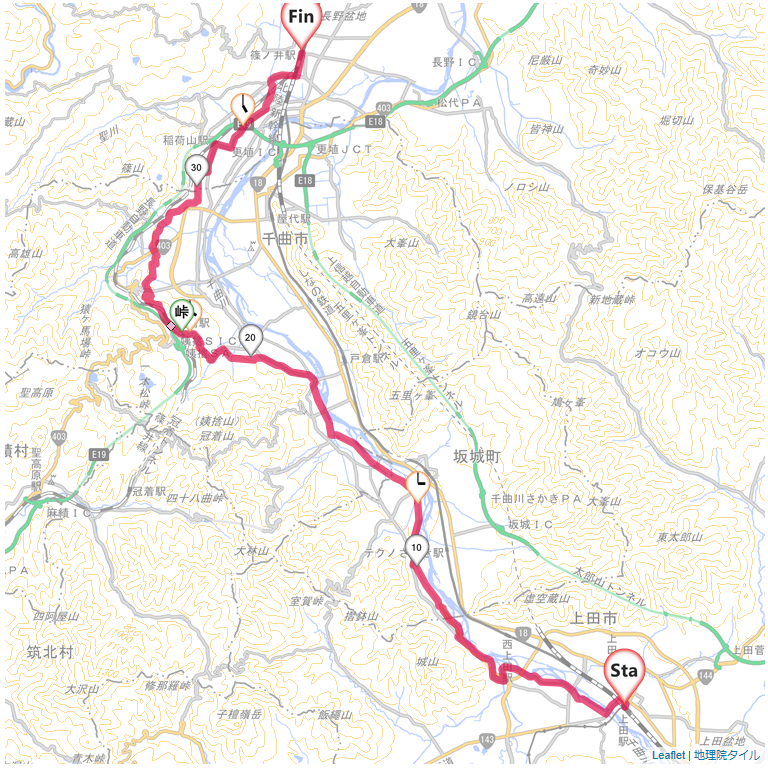 04/14 千曲川サイクリングロードと姨捨駅