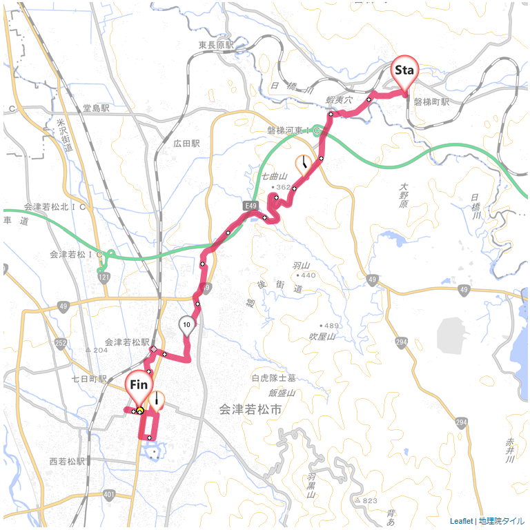 07/6/16 磐梯町から会津若松