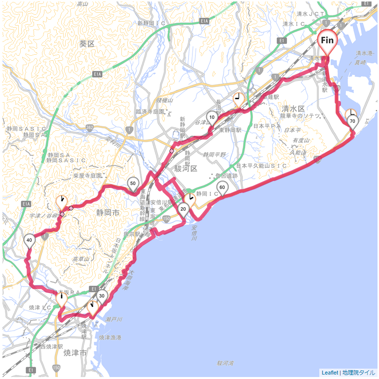08/2/10 大崩海岸・焼津・宇津ノ谷峠