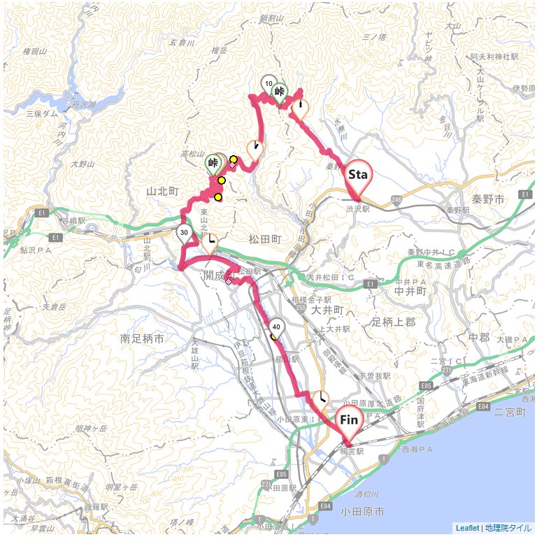 08/6/7 三廻部林道・尺里峠・開成あじさい