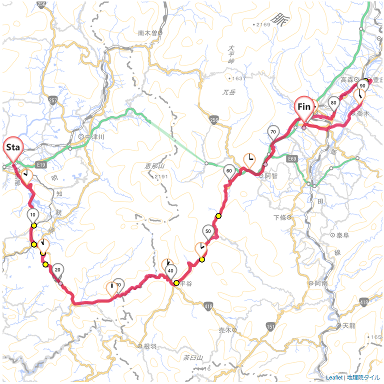 09/3/18 恵那から木の実峠・治部坂峠・飯田