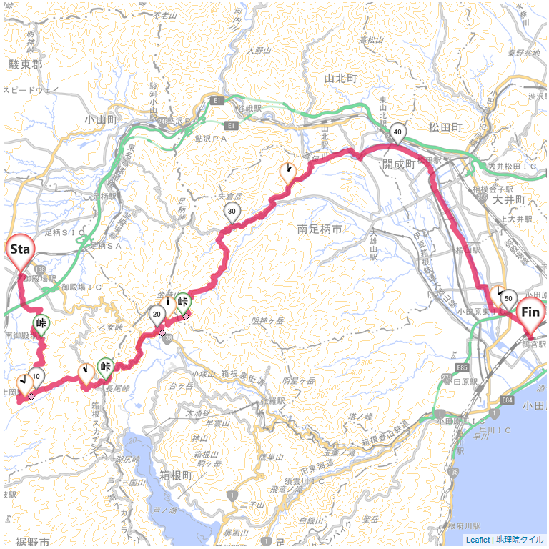 10/5/9 長尾峠・金時隧道