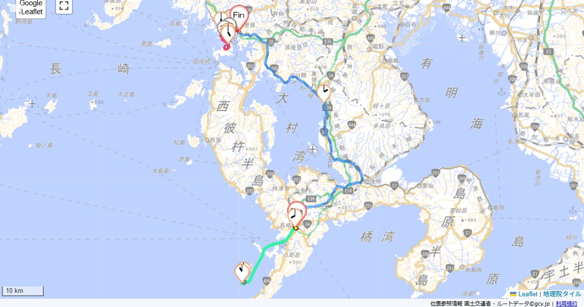 11/5/2 11GW3日目軍艦島と九十九島
