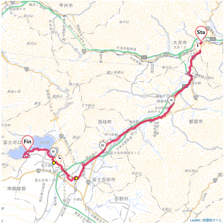 05/05 大月から河口湖