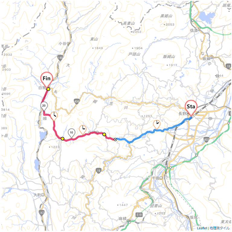 10/07 中条から白馬