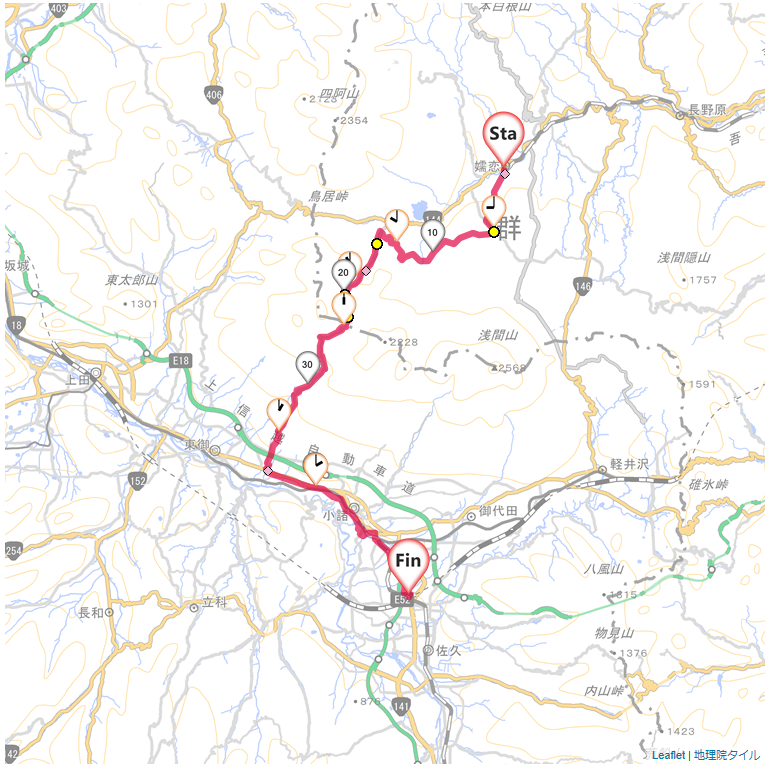 11/04 大前から佐久平