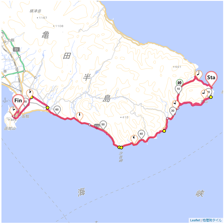 13/7/7 椴法華から函館