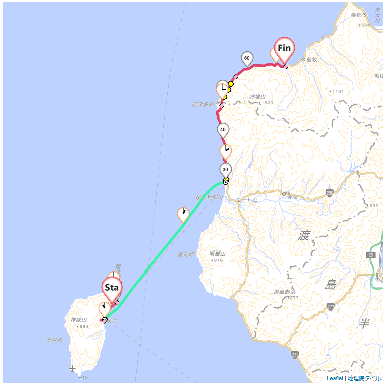 14/7/19 奥尻島から瀬棚・島牧