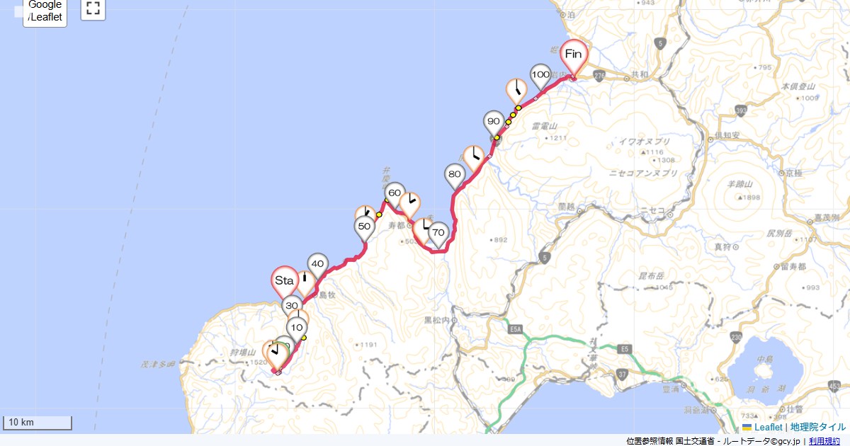 14/7/20 島牧・賀老の滝から岩内