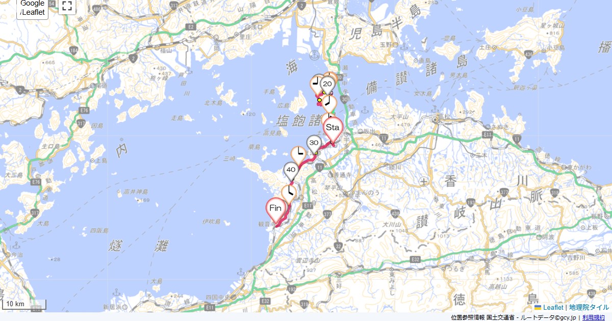 15/1/10 塩飽本島と丸亀から観音寺
