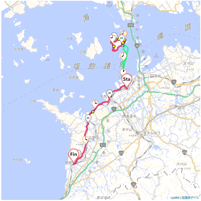 15/1/10 塩飽本島と丸亀から観音寺