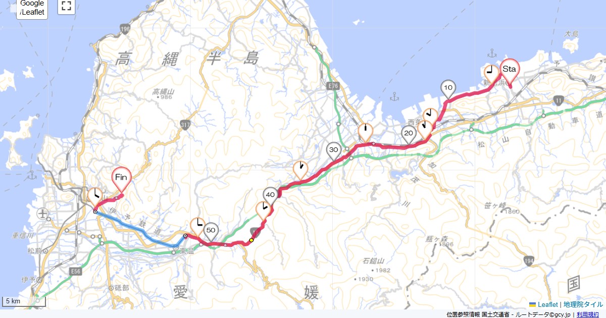 15/1/11 新居浜から奥道後温泉