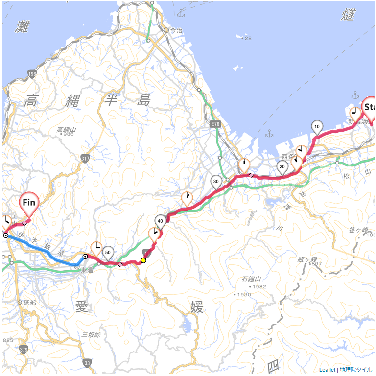 01/11 新居浜から奥道後温泉