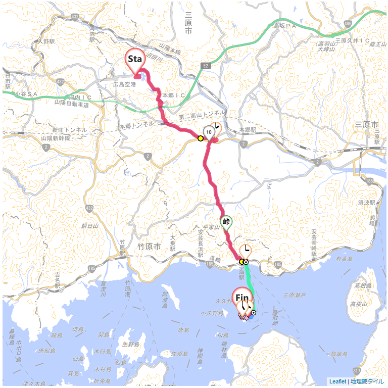 01/08 広島空港から大久野島