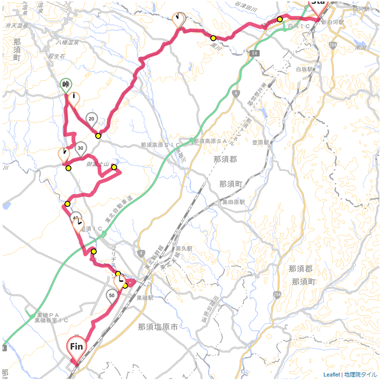 16/4/10 新白河から那須高原・那須塩原