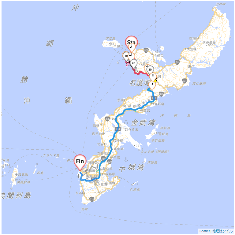 07/19 本部・瀬底島から那覇空港