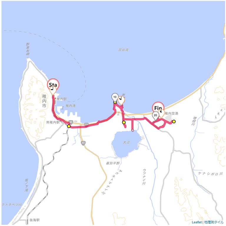 16/8/21 稚内から稚内空港