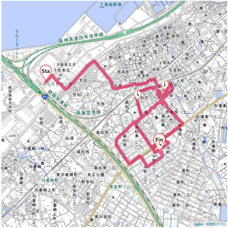 11/18 りんくうタウンから泉佐野
